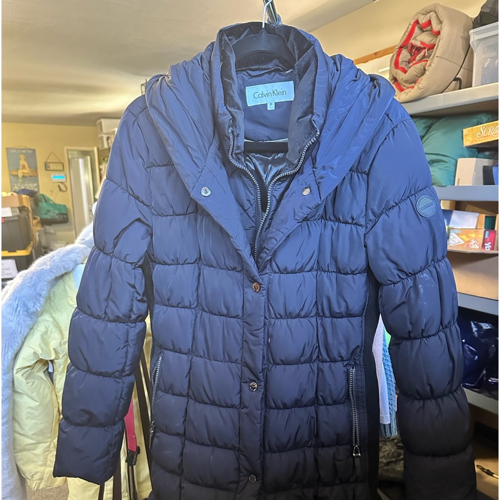 Child’s Calvin Klein puffer jacket.  Worn only a few times.  Great condition.